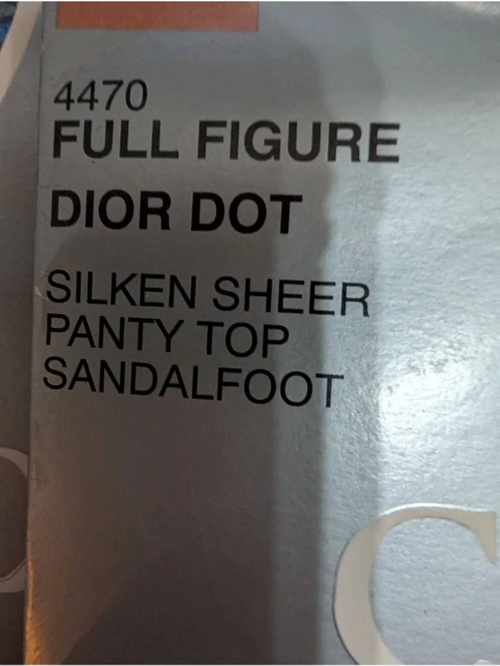 Christian Dior Lot of 3 Dior Dot Sheer Pantyhose 2X Alabaster Sandalfoot NOS